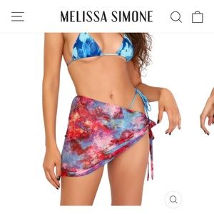 Vashtie Mesh Wrap Skirt  by Melissa Simone